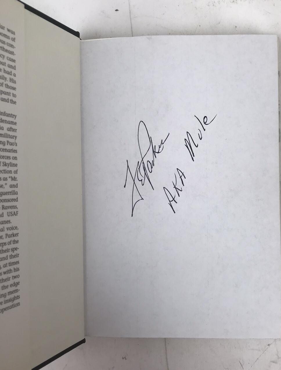Codename Mule: Fighting the Secret War in Laos Signed by James E. Parker Jr.