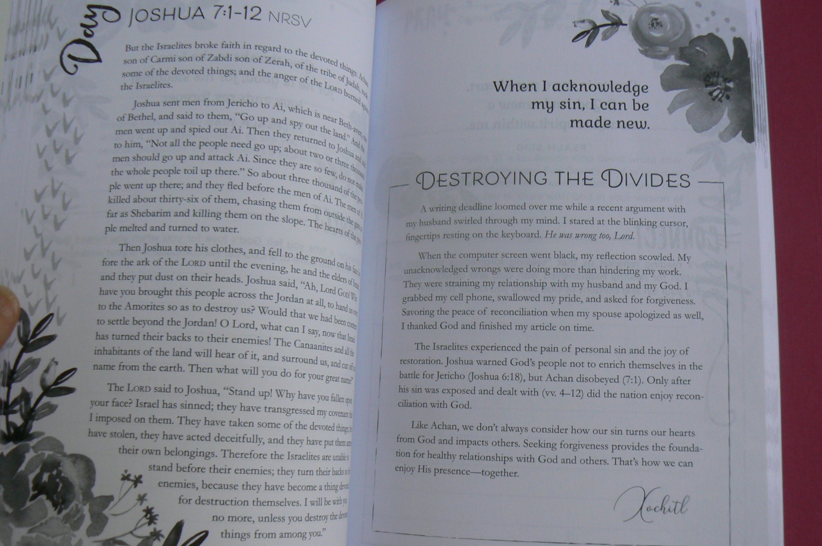 God Hears Her 40-Day Devotional Journal-Our Daily Bread NEW flex cover 164-pgs