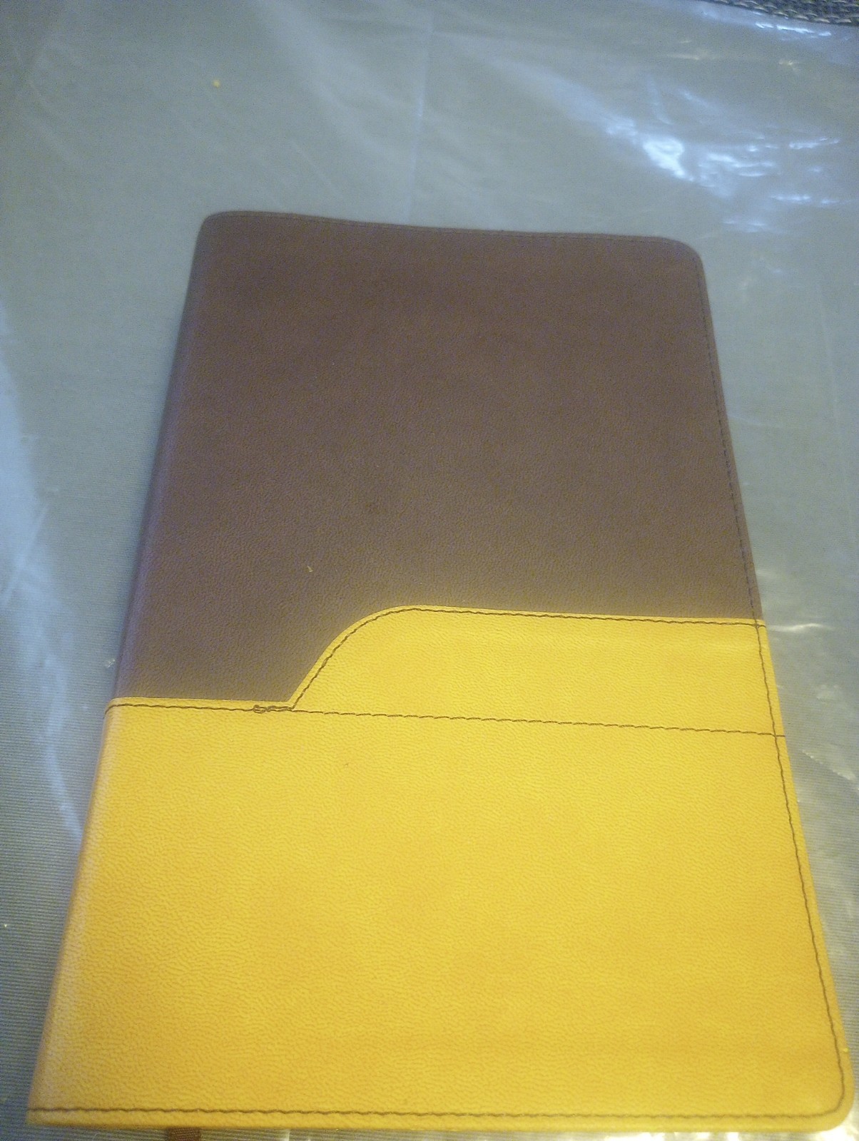 Holy Bible NIV Pew Bible, 2011 Zondervan, Tan and brown Duo-Tone Leathersoft