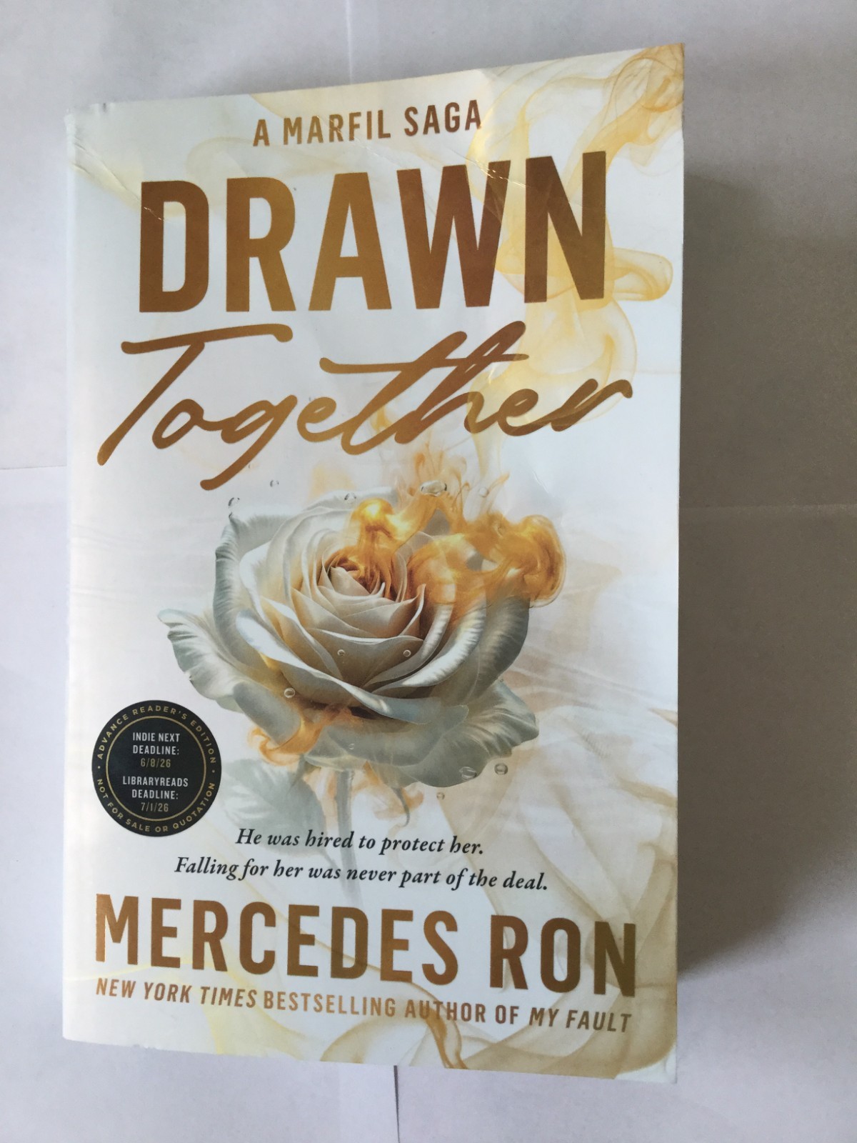 Drawn Together By Mercedes Ron ADVANCE READER’S EDITION 8/26 VG