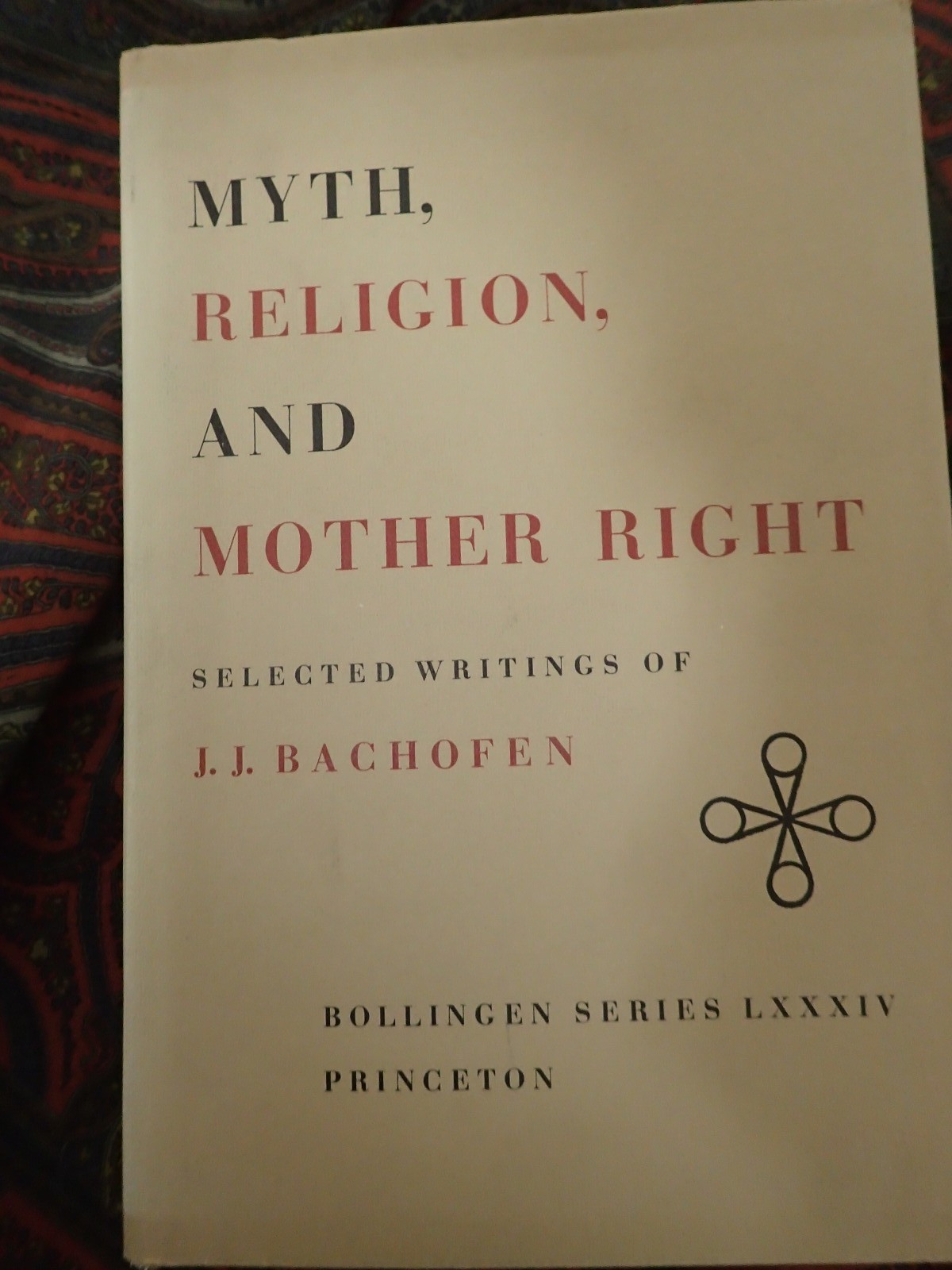 MYTH, RELIGION, & MOTHER RIGHT – J.J. Bachofe – BOLLINGEN Series – 1967 – HDCVR