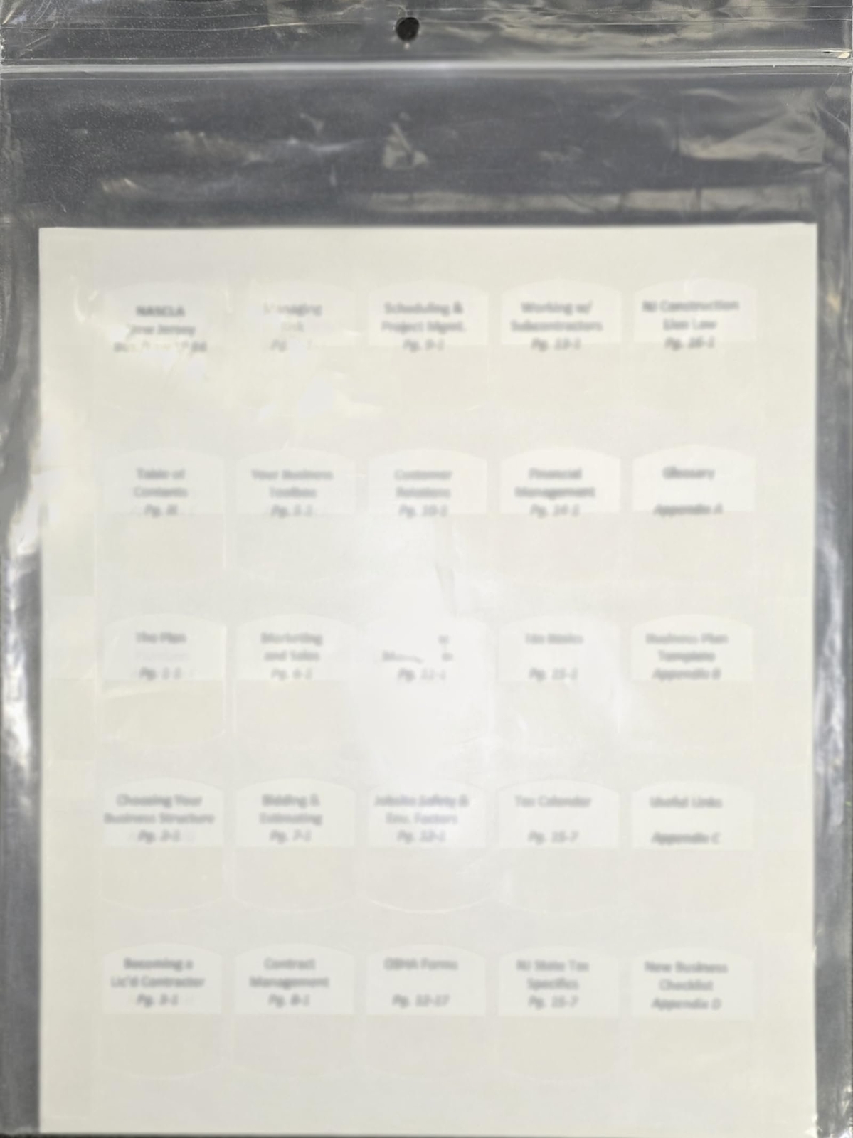 Pre Printed Tabs for the Glass & Glazing Contractors Trade Knowledge Florida…