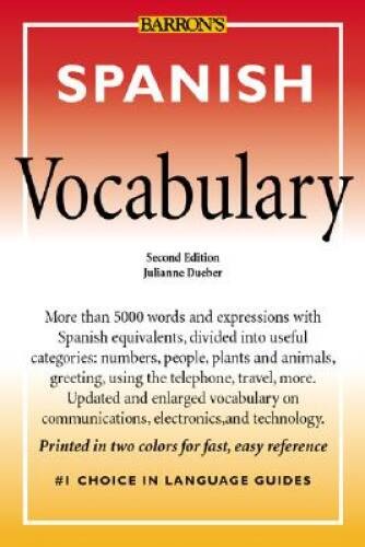Spanish Vocabulary (Barron’s Vocabulary) – Paperback – VERY GOOD