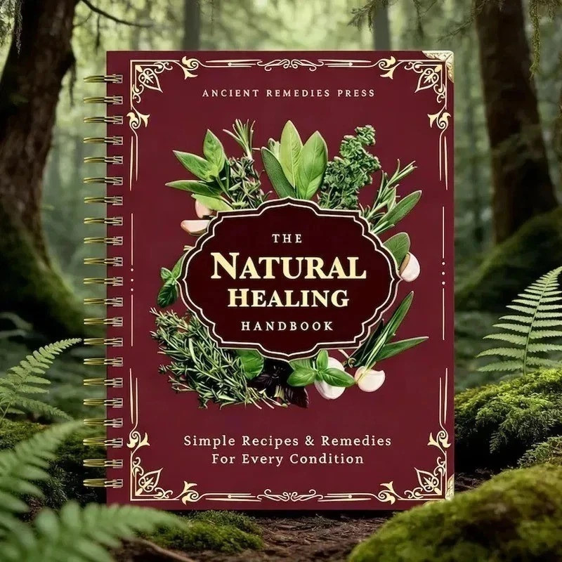 The Natural Healing Handbook, Spiral-Bound Guide for Herbal Remedies and Natural
