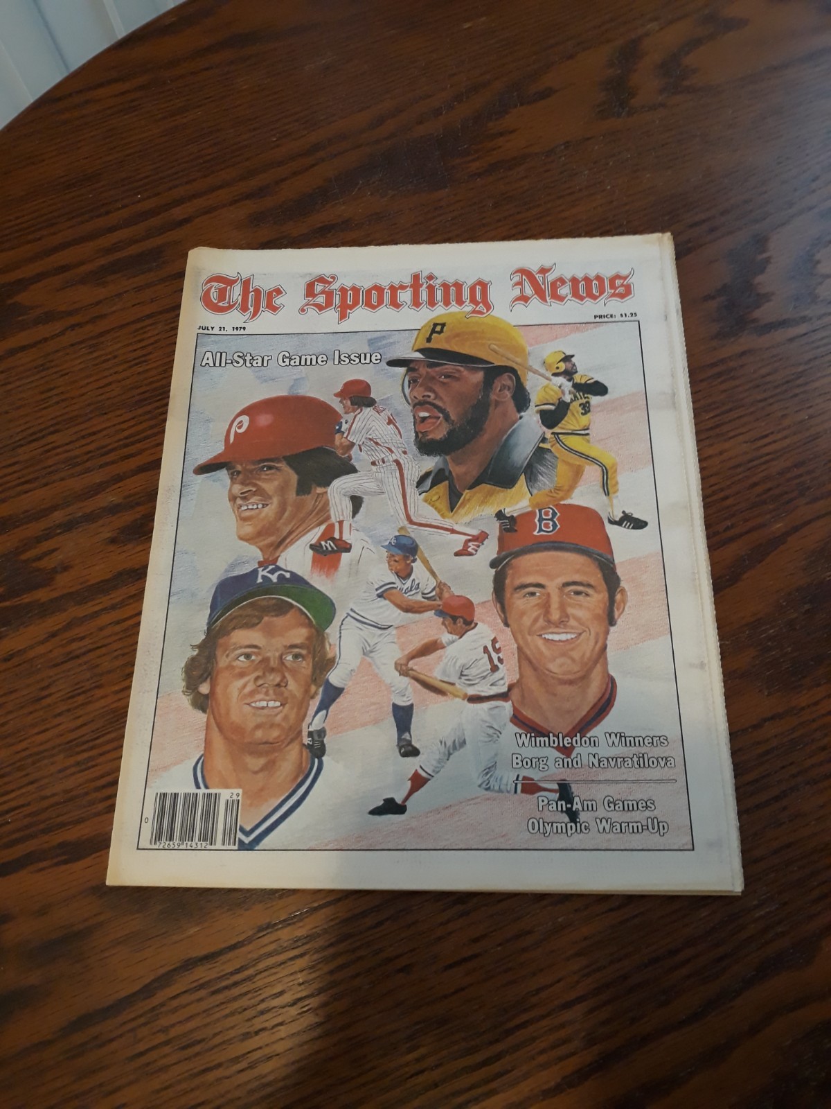 JULY 21,1979-THE SPORTING NEWS-PETE ROSE, GEORGE BRETT, DAVE PARKER & FRED LYNN