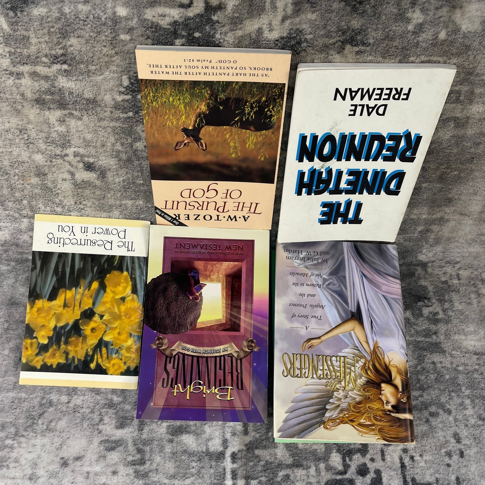 Lot 5 Christian Spirituality Inspiration Books Tozer Pursuit of God Messengers
