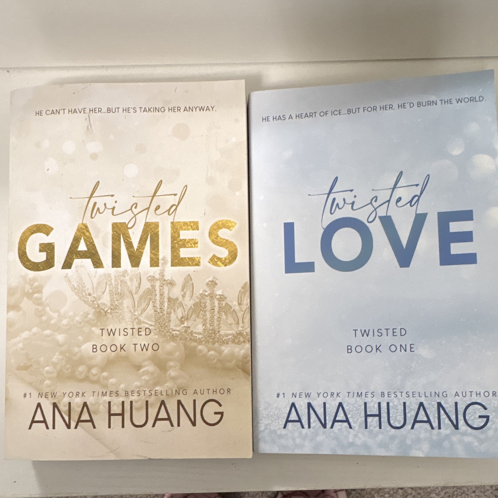 Ana Huang Twisted Series Paperback Lot: Twisted Love & Twisted Games (2)