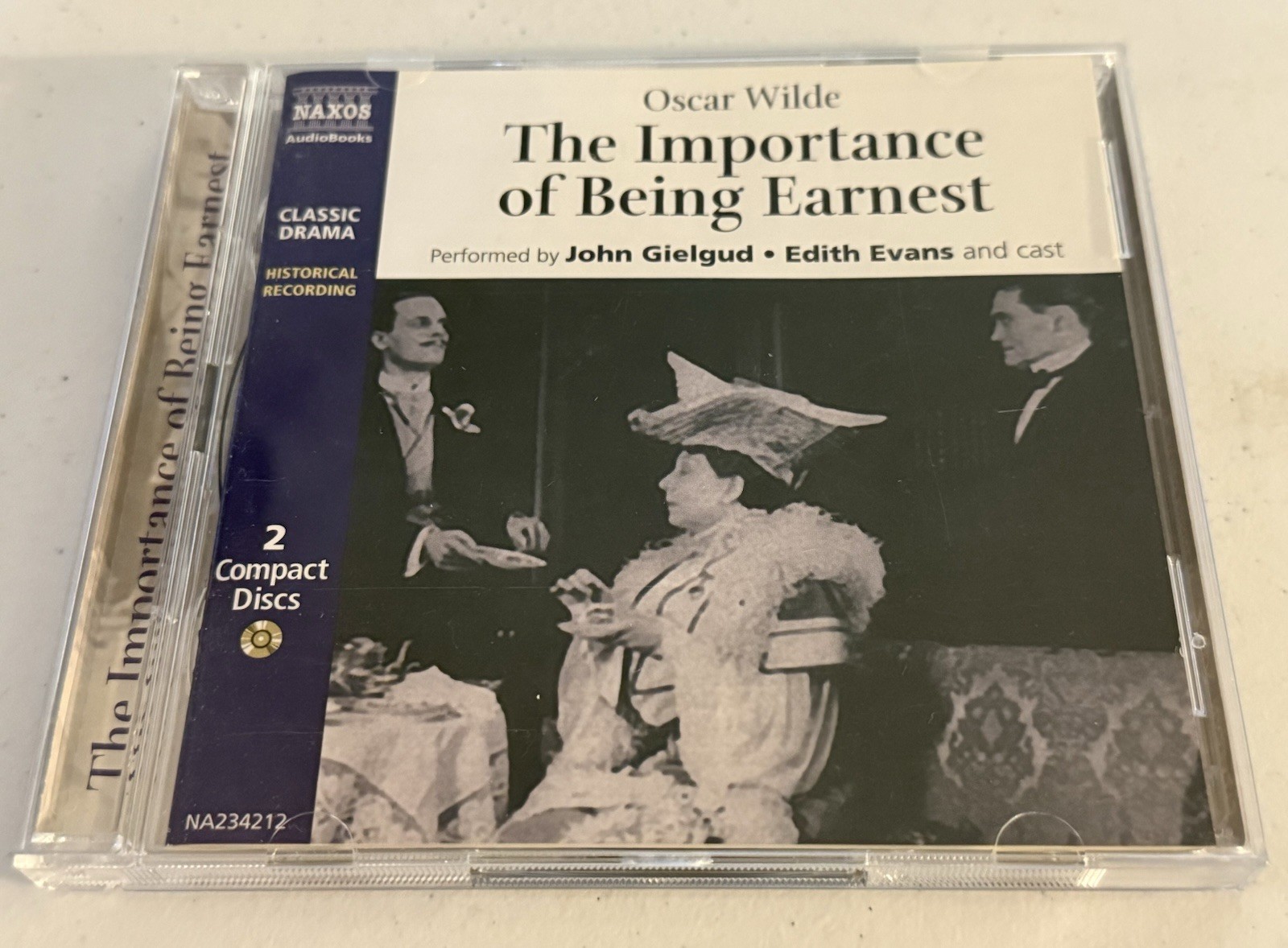 1952 Recording The Importance of Being Earnest Gielgud Evans CD 2 Disc Set NAXOS
