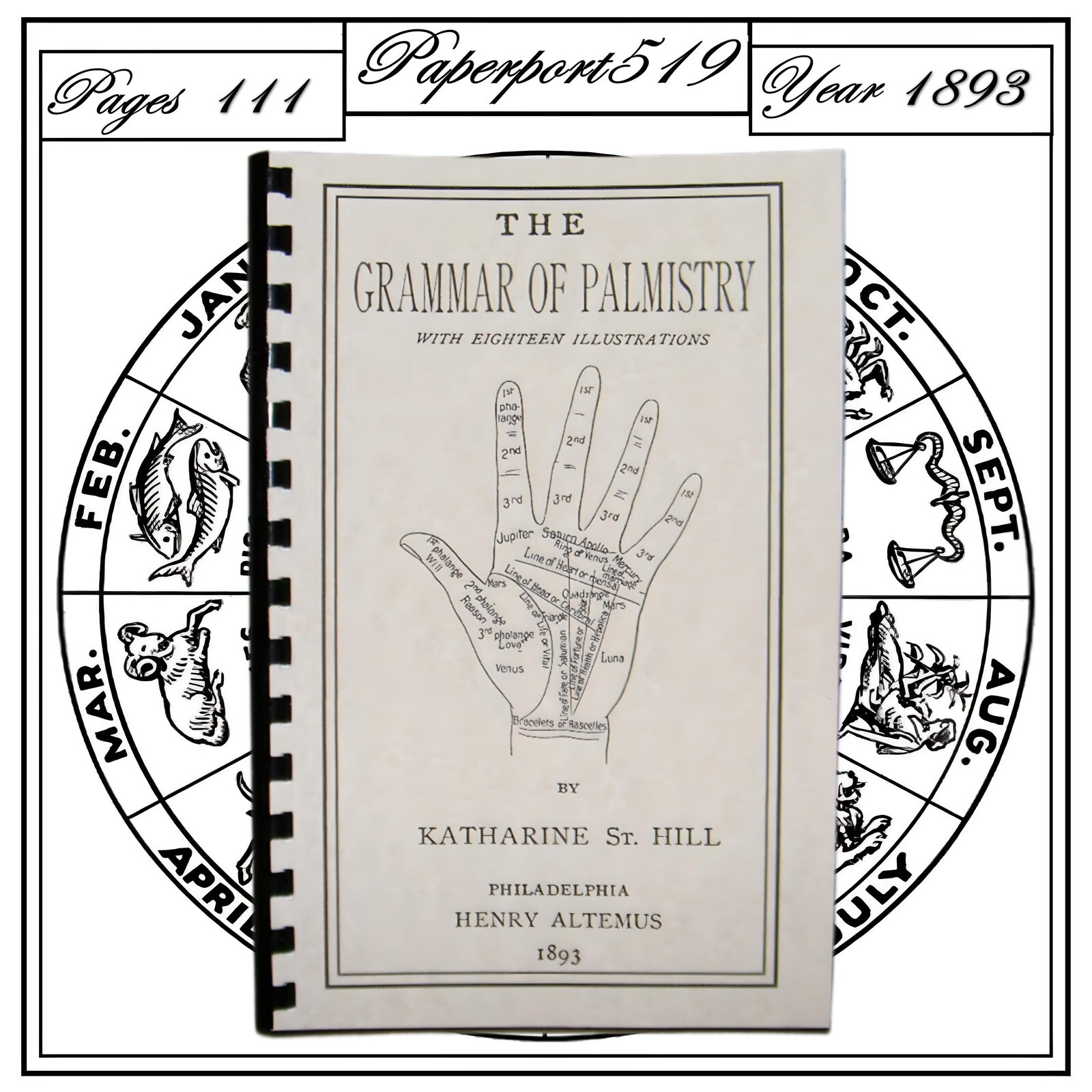 1893 The grammar of palmistry 111 Pages