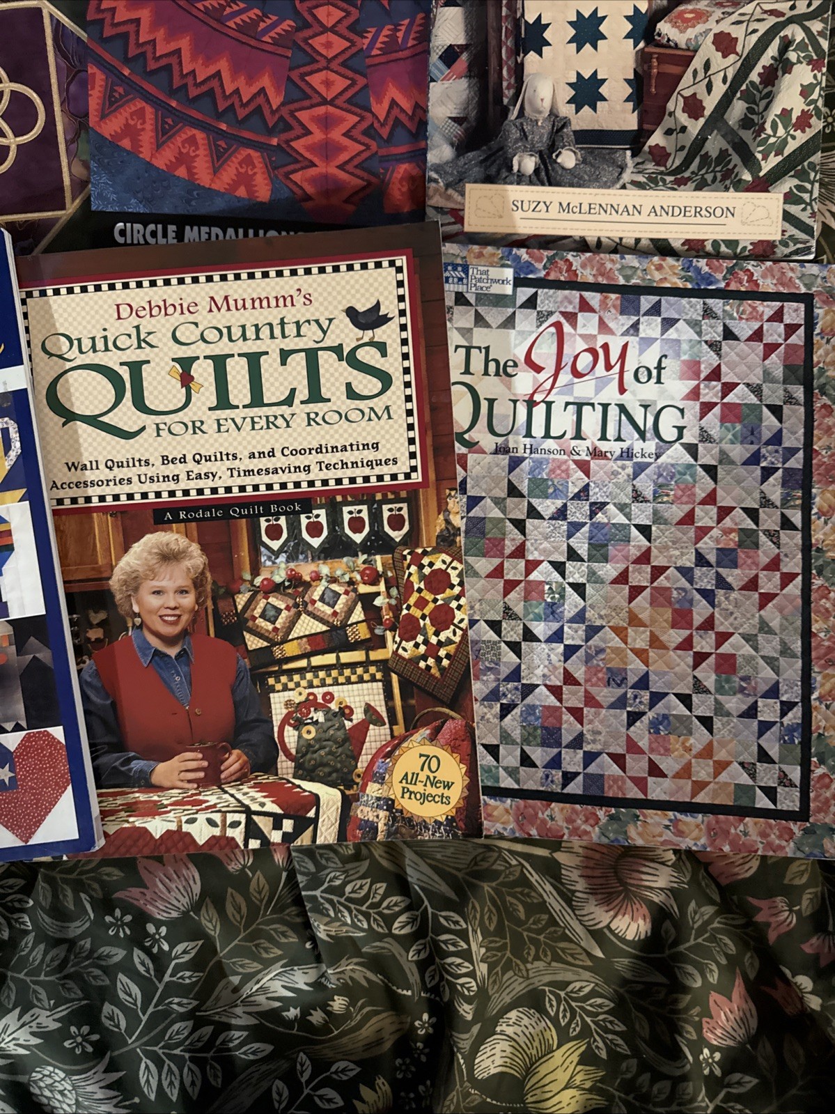 Quilting Books Lot of 9 Paperback Quilters Books Mandala Country Folk