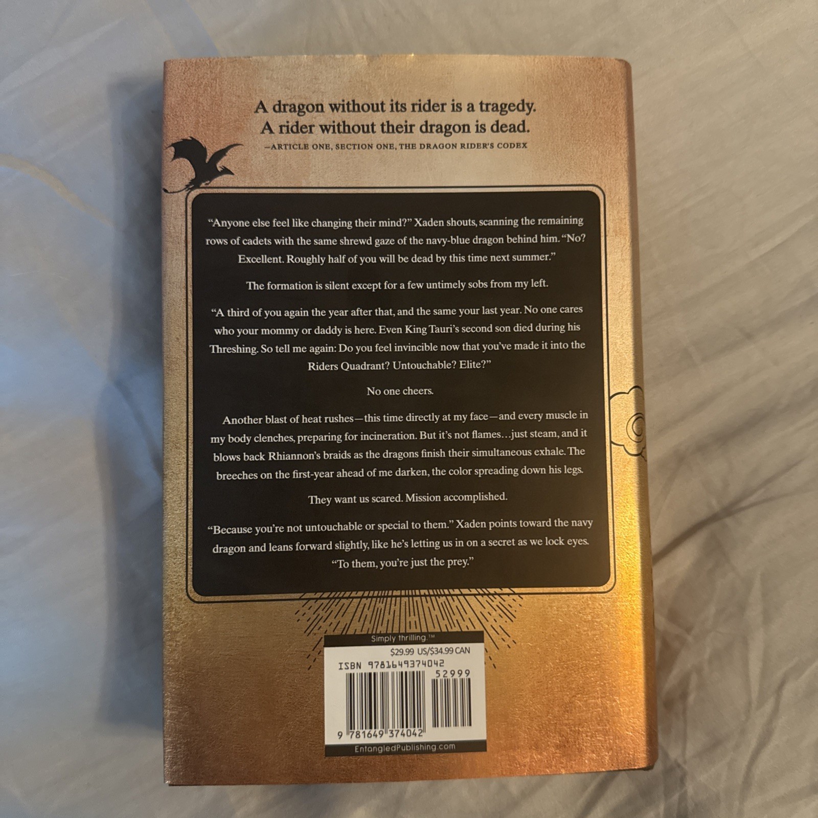Rebecca Yarros Fourth Wing Hardcover First Edition Sprayed Edges 2023
