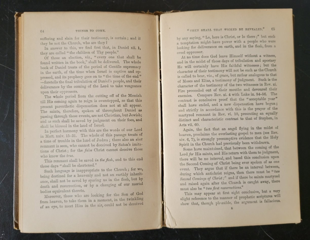 Things to Come Hardback Book John R. Caldwell Religious Book mid-20th Century