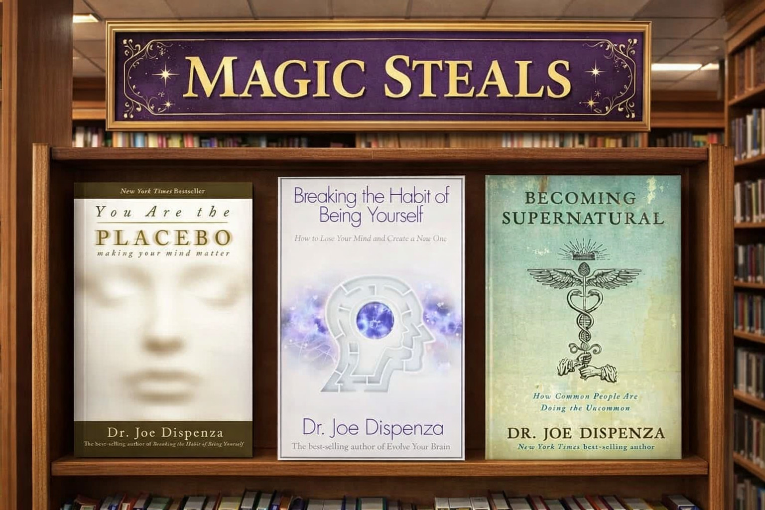 NEW Joe Dispenza 3 Book Set, Becoming Supernatural, Placebo, Breaking the Habit