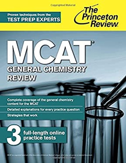 MCAT General Chemistry Review Paperback Princeton Review Staff