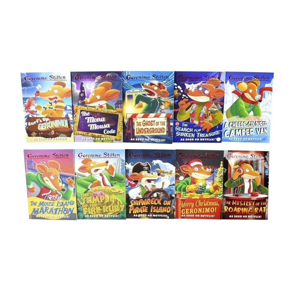 Geronimo Stilton 10 Books Series 3 Children Collection Pack Paperback Box Set