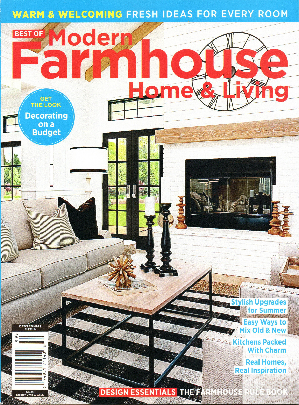 BEST OF MODERN FARMHOUSE HOME & LIVING Magazine 2022 Decorating On a Budget