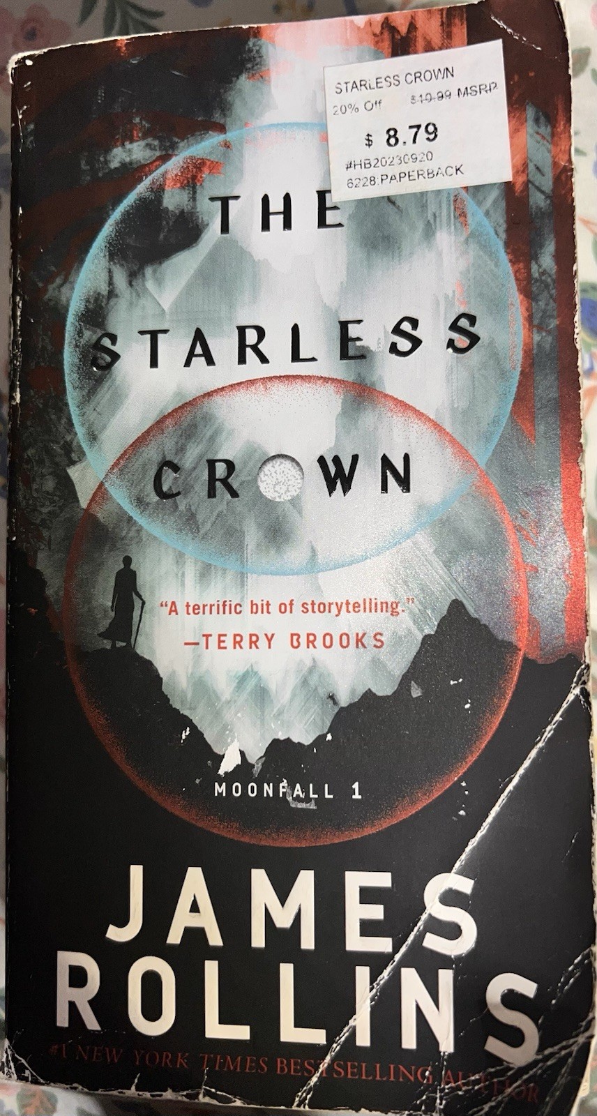 James Rollins The Starless Crown Moonfall Ser. 1 Mass Market 2023 Fantasy