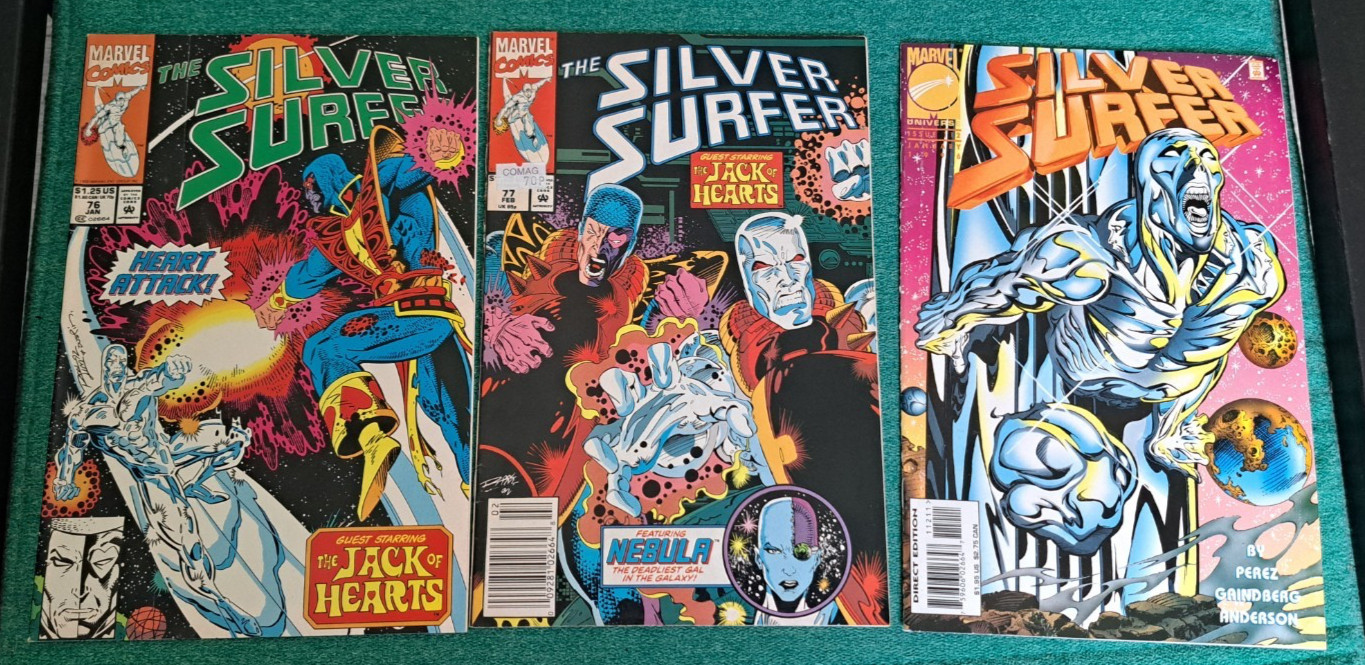 Silver Surfer # 76, 77, 113 Marvel 1993-96 NM