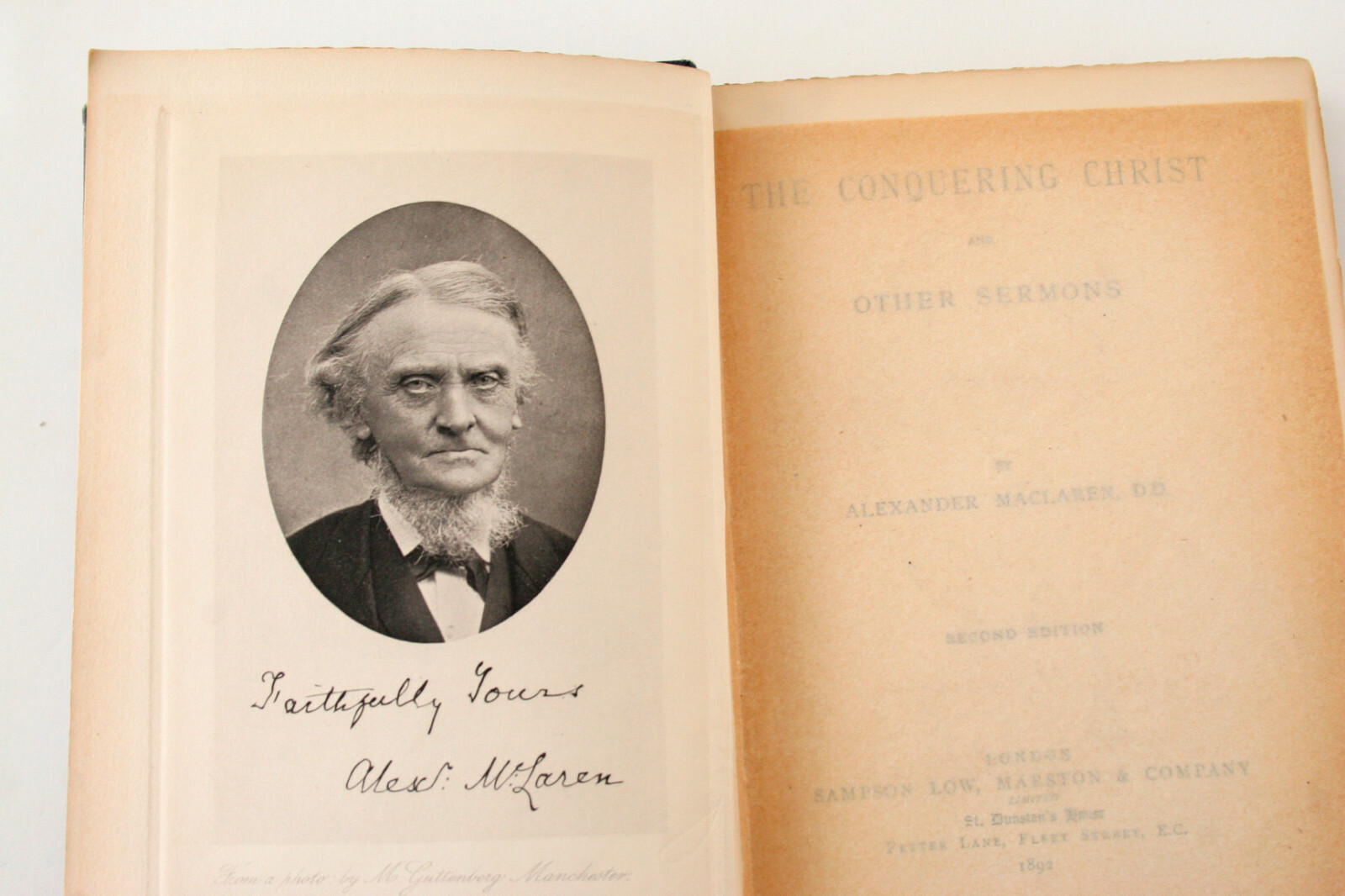 The Conquering Christ – Preachers of The Age – Alexander MacLaren 1892 Second Ed