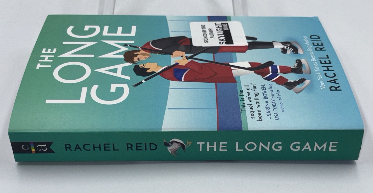 RACHEL REID LONG GAME SIGNED AUTOGRAPHED PAPERBACK BOOK HEATED RIVALRY HBO #1
