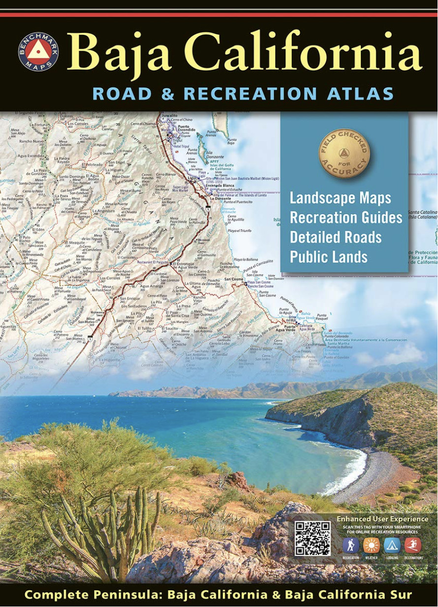 Baja California (MEXICO) Road & Recreation Atlas, Benchmark Maps, 2024 2nd Editi