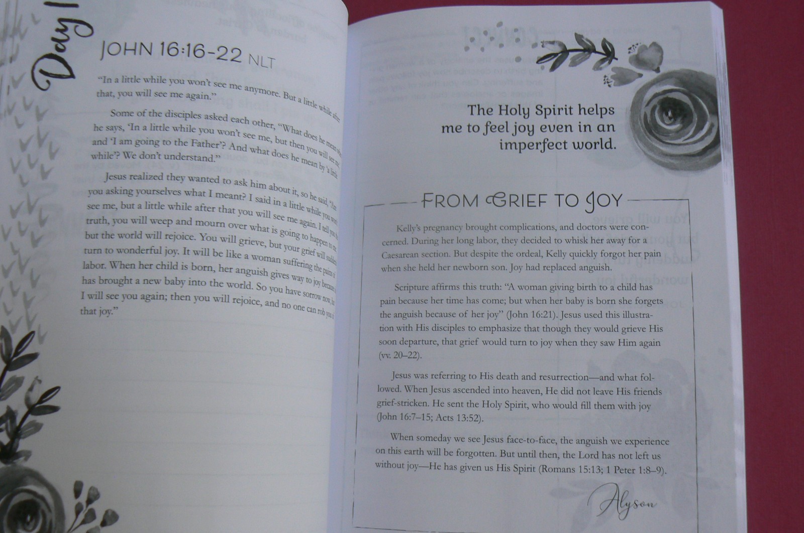 God Hears Her 40-Day Devotional Journal-Our Daily Bread NEW flex cover 164-pgs