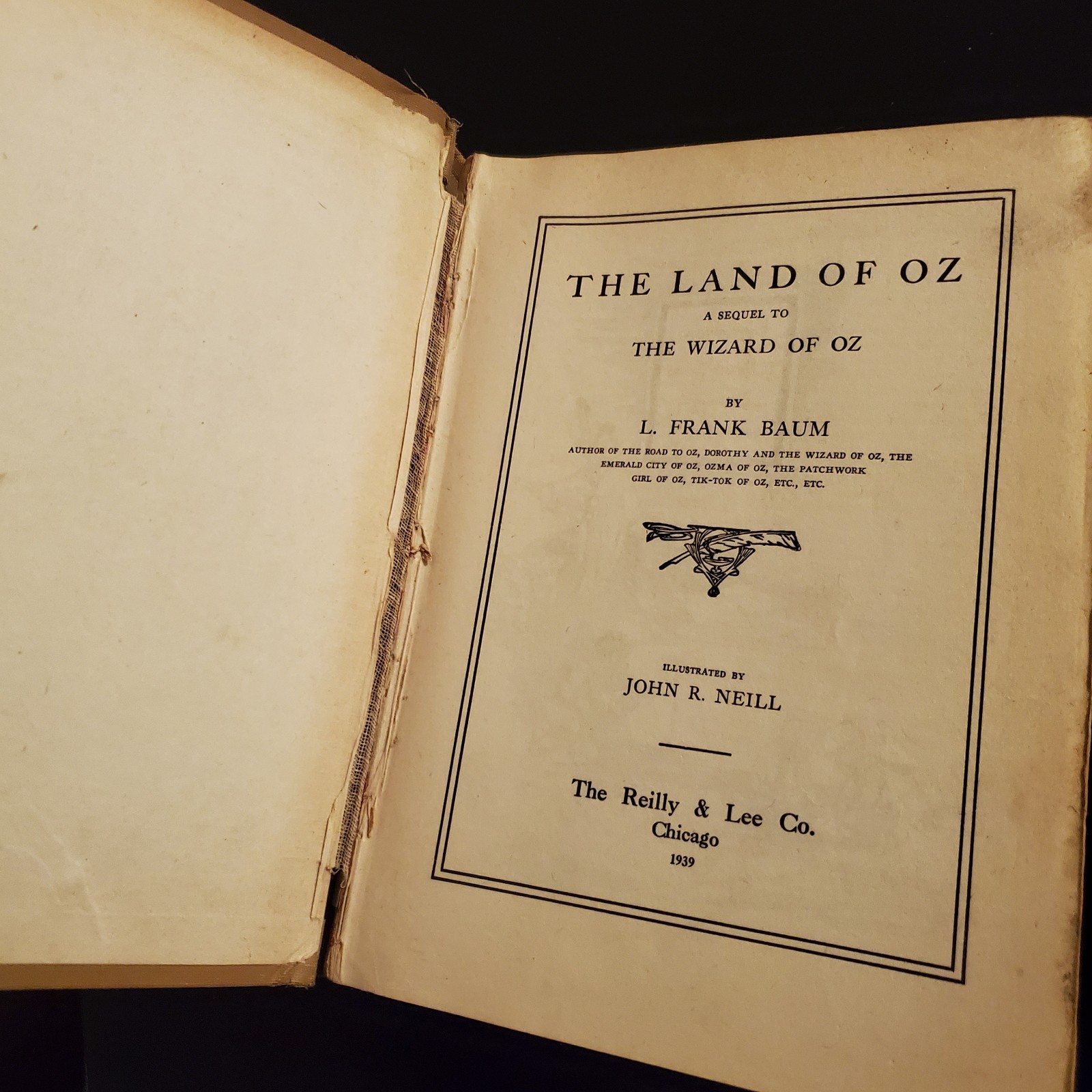 Wizard of OZ L. Frank Baum Lot of 7 Hardcover Reilly & Lee 1930s