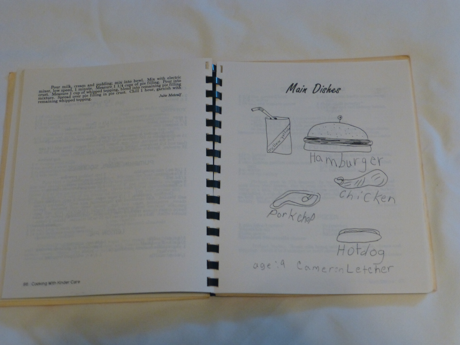 Cooking with Kindercare #1259 Spiral Cookbook Hampton Virginia
