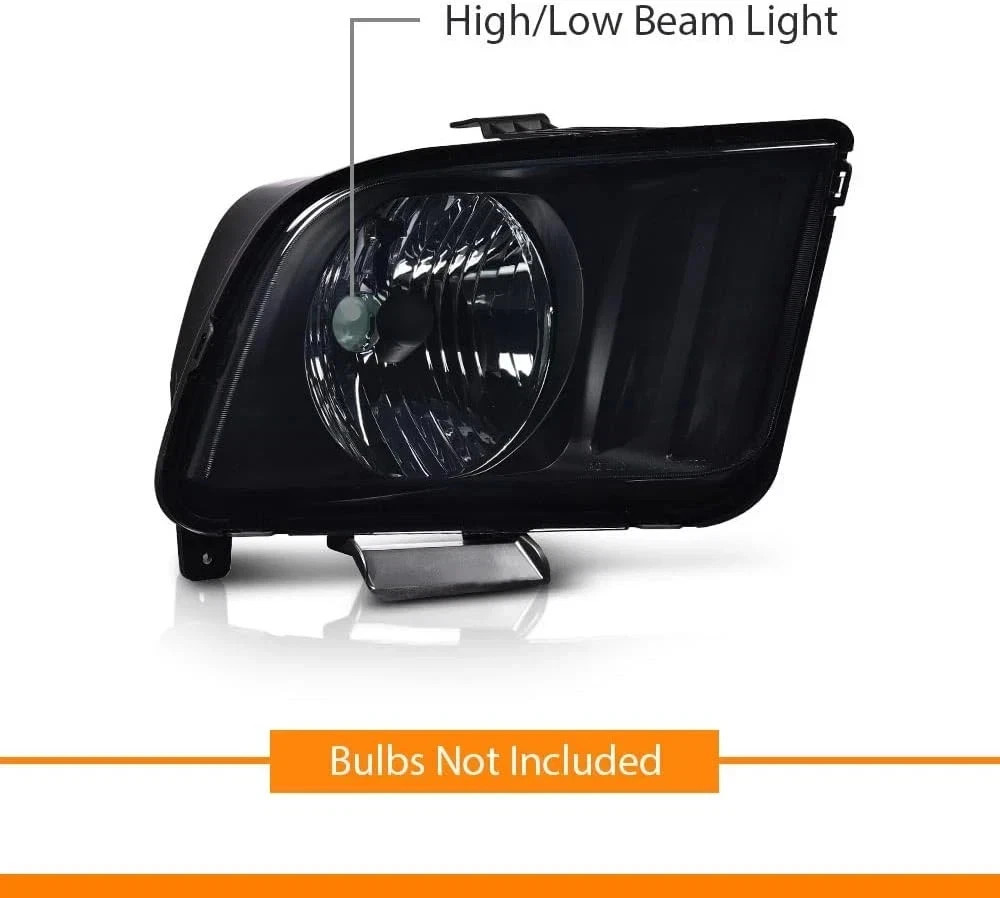Headlights Assembly, Compatible with Ford Mustang 2005 2006 2007 2008 2009 Bumpe