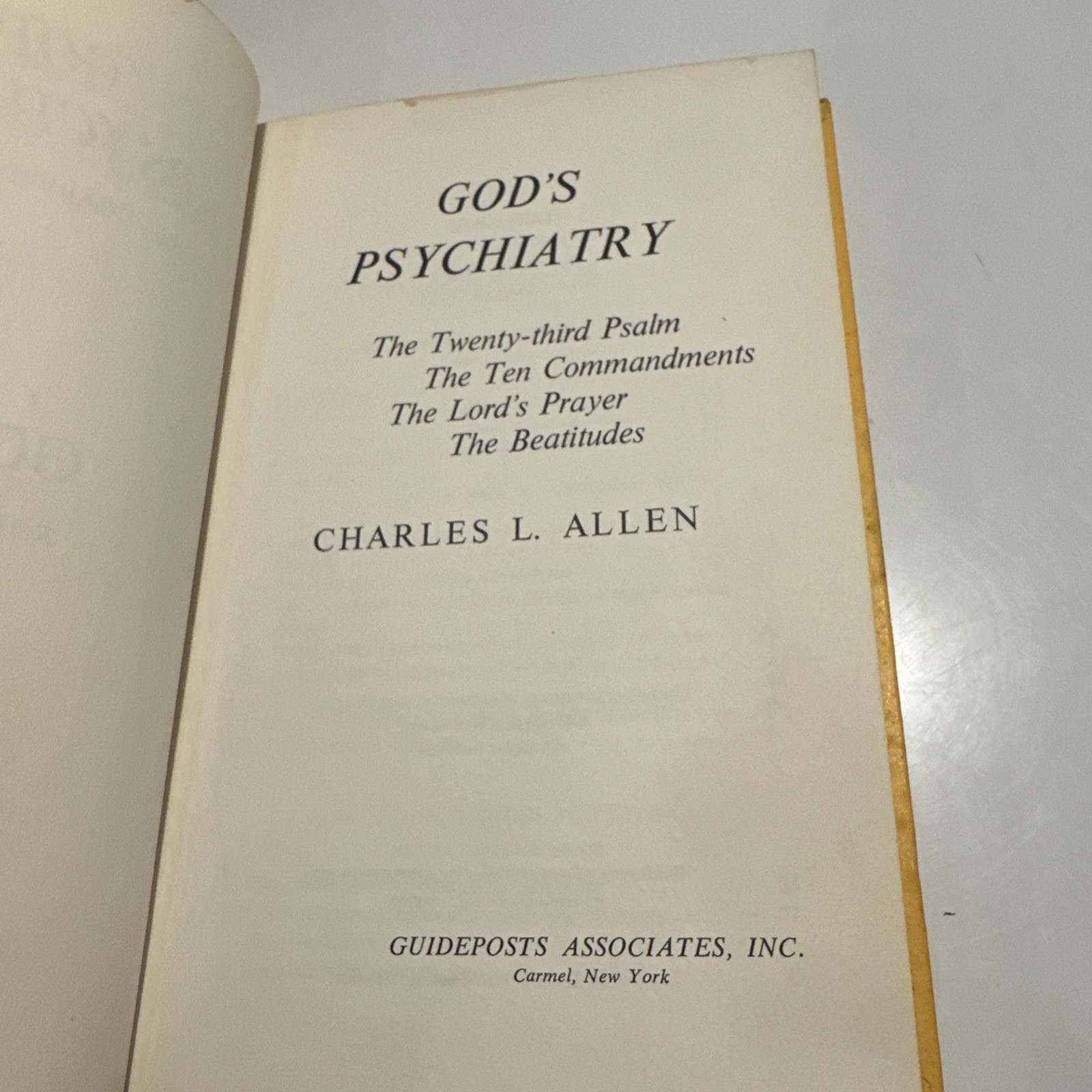 God’s Psychiatry by Charles L. Allen Hardcover 1953