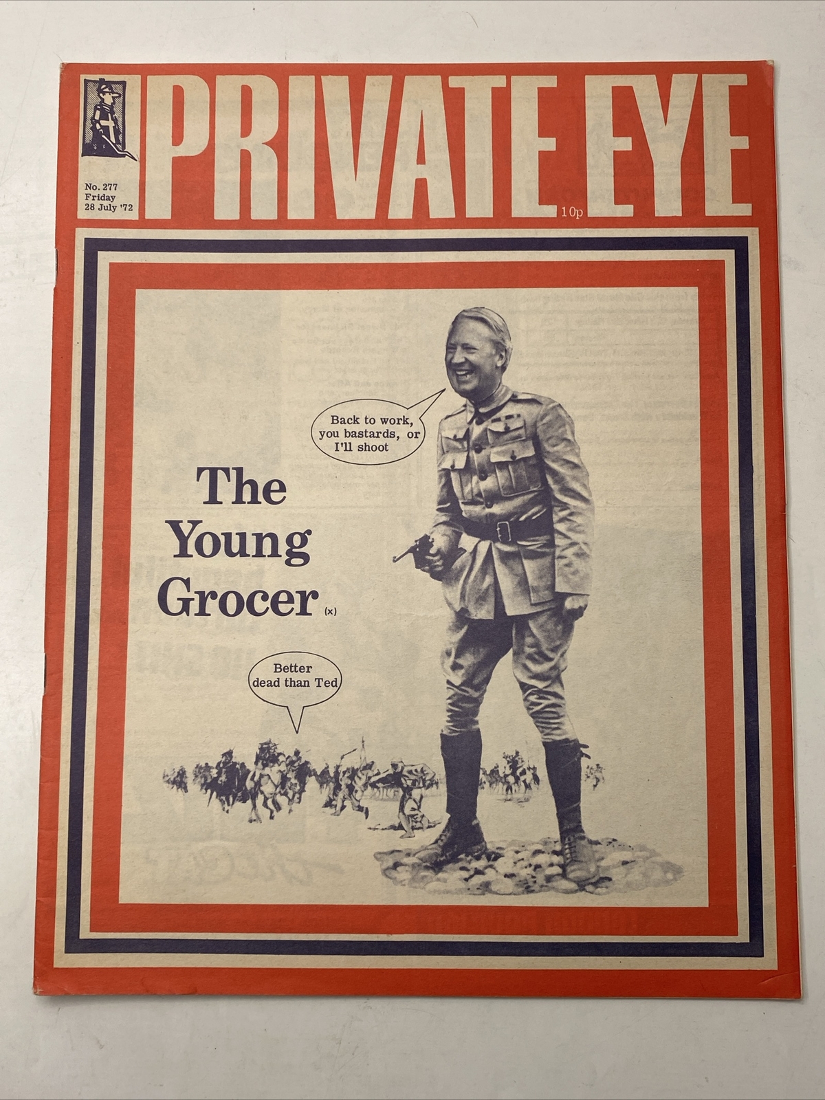 VINTAGE PRIVATE EYE MAGAZINE- 28th July 1972 : No 277 – ICONIC / NOSTALGIC COVER