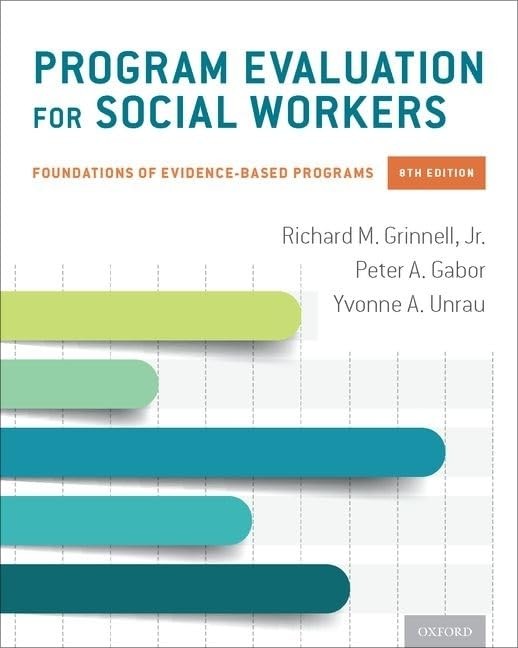 Program Evaluation for Social Workers: Foundations of Evidence-Based Program…