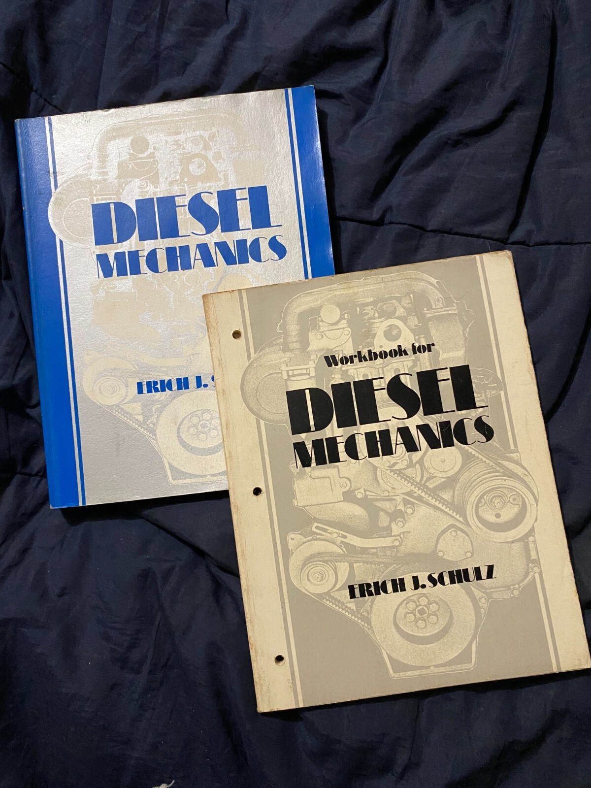 DIESEL MECHANICS by Erich J. Schulz – Repair Manual – 1977 – with WORKBOOK