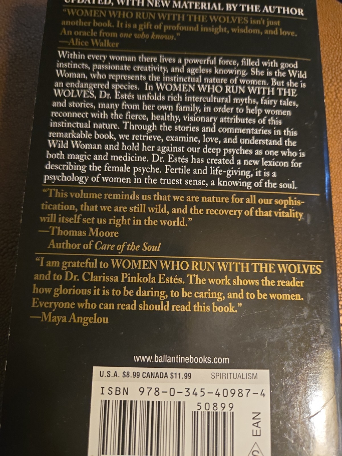 Women Who Run with the Wolves by Clarissa Pinkola Estés Wild Women Archetype PB