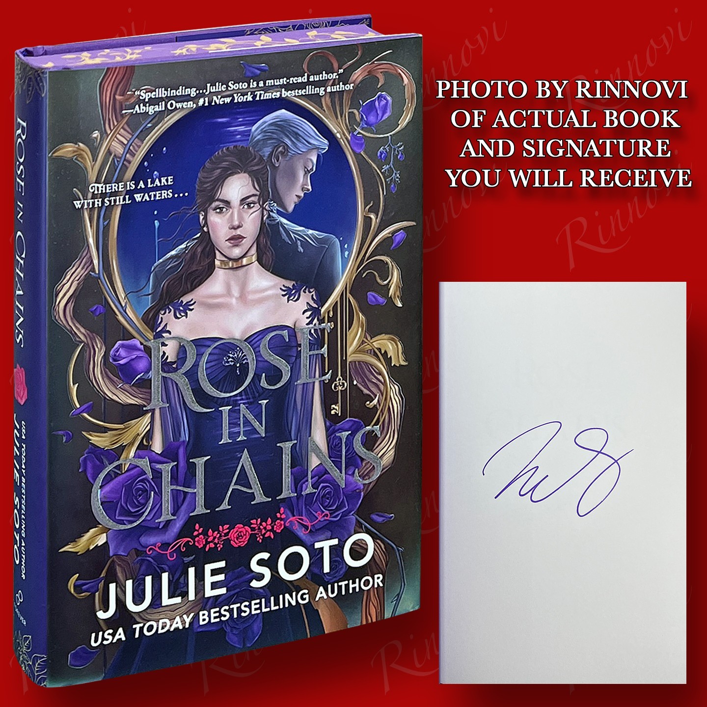 Rose In Chains SIGNED Julie Soto (2025,HC, 1st/1st, Deluxe Edition) BRAND NEW