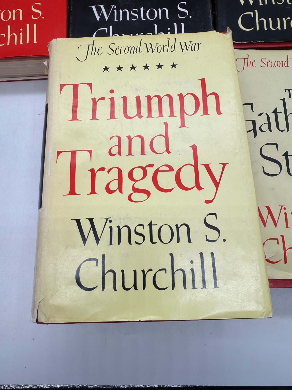 The Second World War (6 VOL SET) by Winston S. Churchill HBDJ BOMC