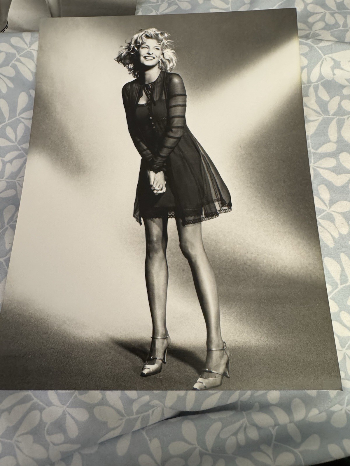 Chloe Runway Spring 1995 Written Invite Linda Evangelista Karl Lagerfeld RARE