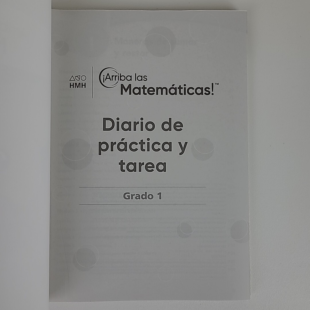 HMH ¡Arriba Las Matemáticas! Grade 1 Complete Teacher’s Set With Workbooks & Bag