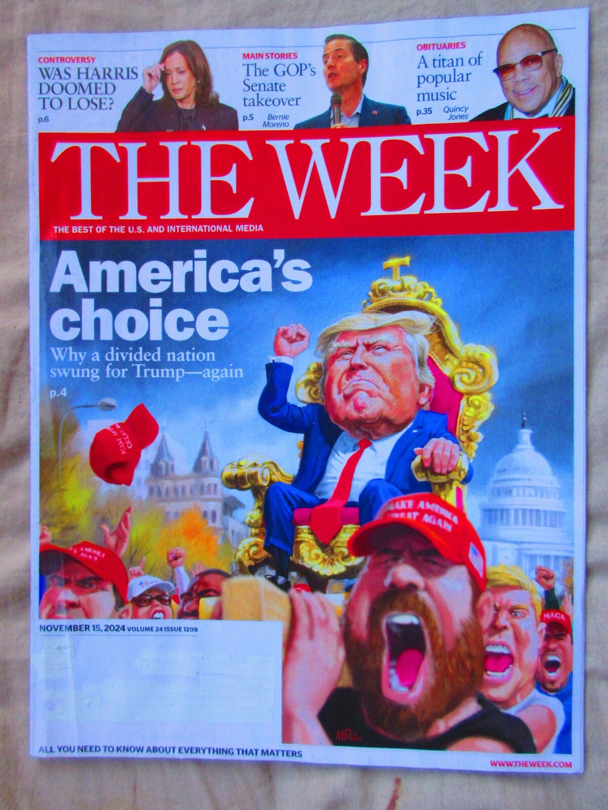 The WEEK magazine / November 15, 2024 edition / NEW