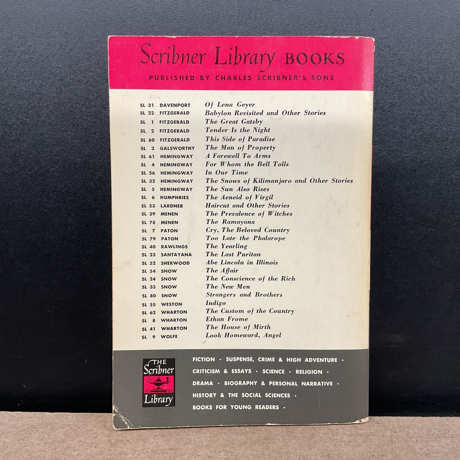 A Farewell To Arms A Novel By Ernest Hemingway Scribner Library Vintage