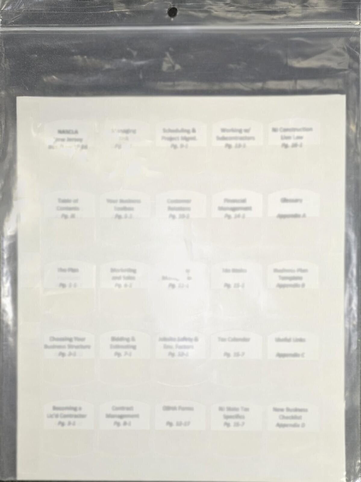Pre-Printed Tabs – NASCLA South Carolina, Commercial Contractors 9th Edition