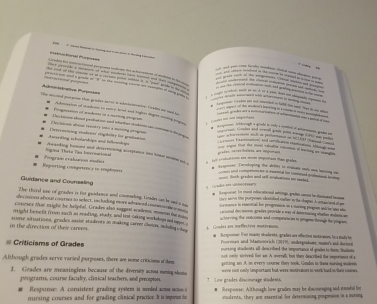 Evaluation and Testing in Nursing – Sixth Edition – Oermann Gaberson Paperback