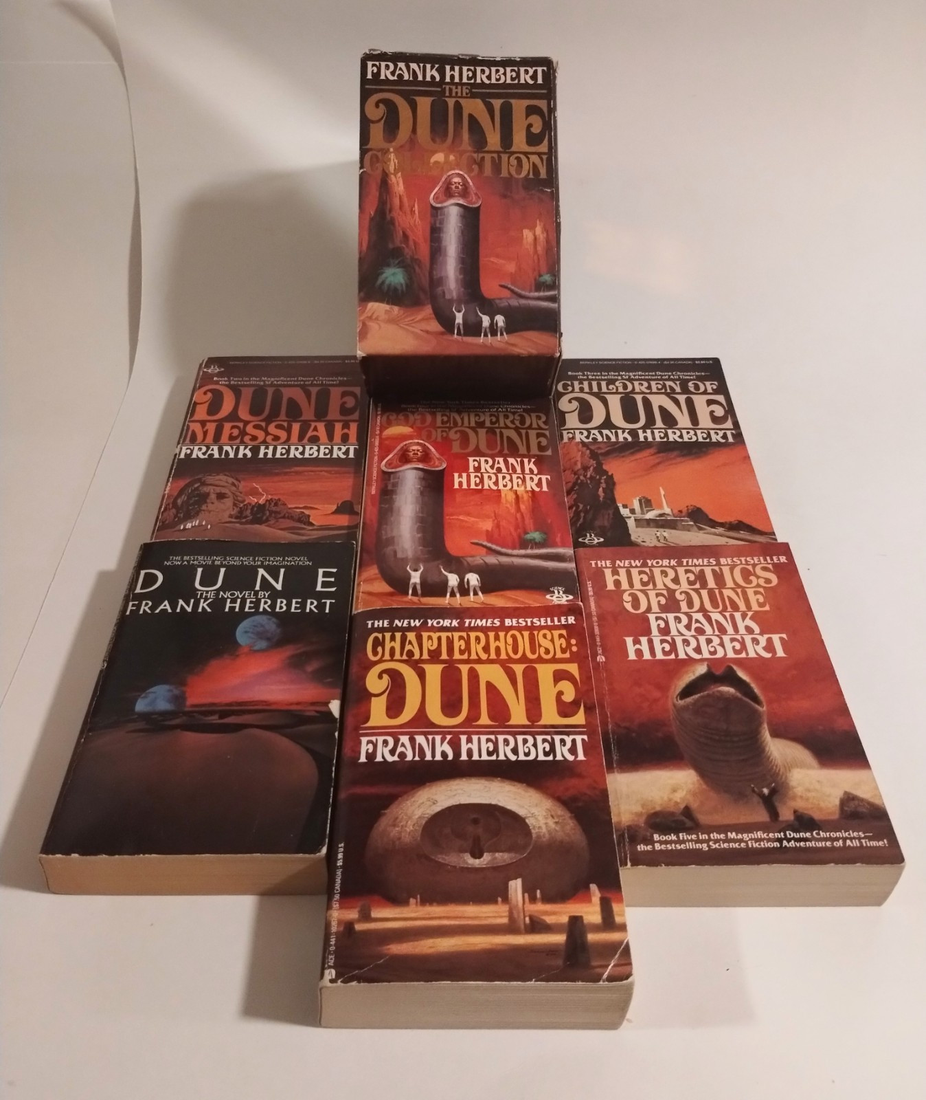 Frank Herbert The Dune Collection 6 book lot Heretics Chapterhouse God Children