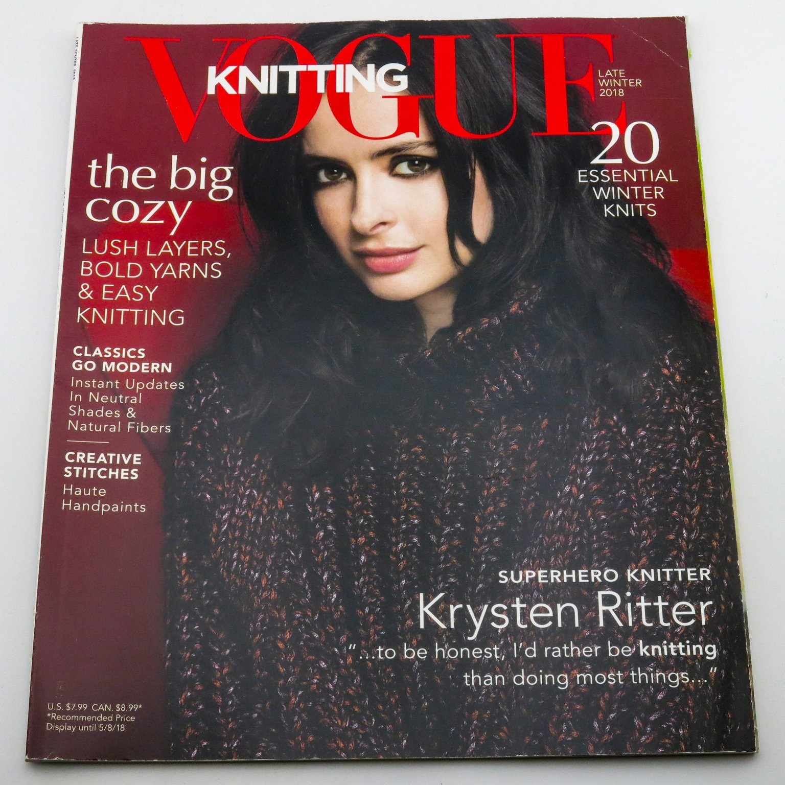 Vogue Knitting Magazine Late Winter 2018 Issue 20 Cozy Winter Knits Conde Nast