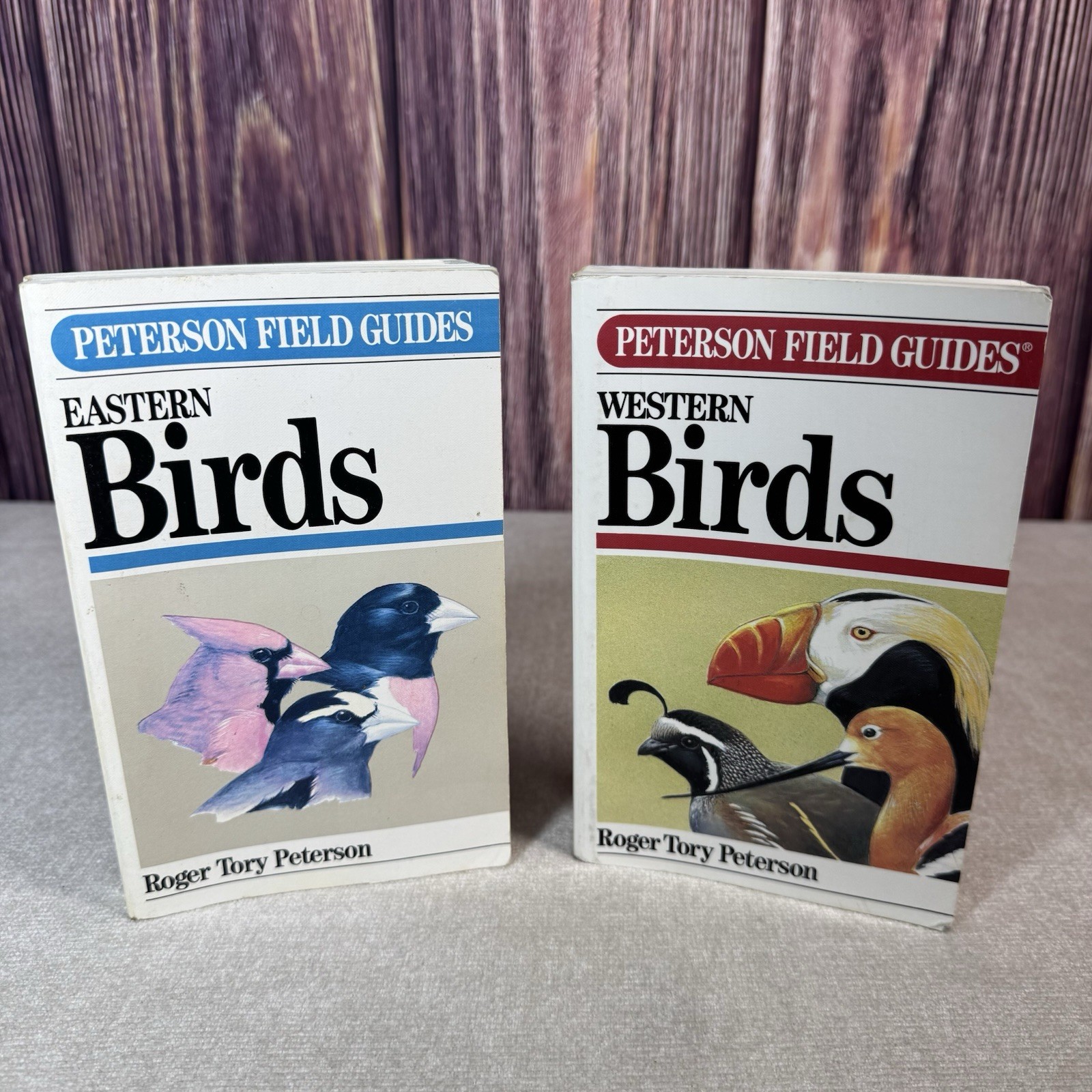 Lot Of Peterson Field Guides, Western & Eastern Birds Paperback Books