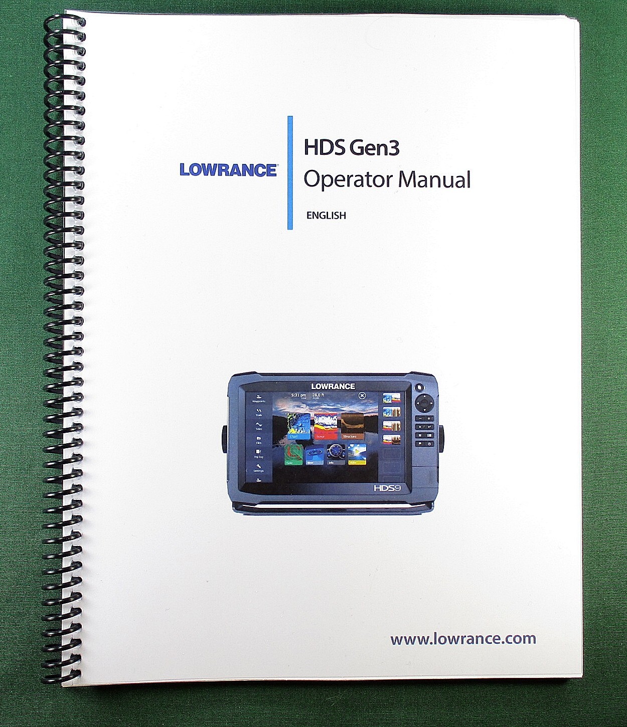 Lowrance HDS Gen 3 Instruction Manual: Full Color 196 Pages & Protective Covers