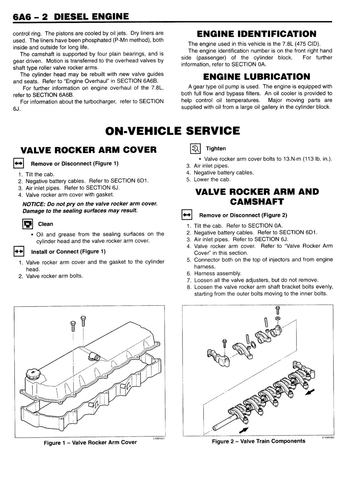 ISUZU 6HK1-TC Engine FSR FTR FVR FRR WT5500 Service Manual 1998-2001 – BINDING