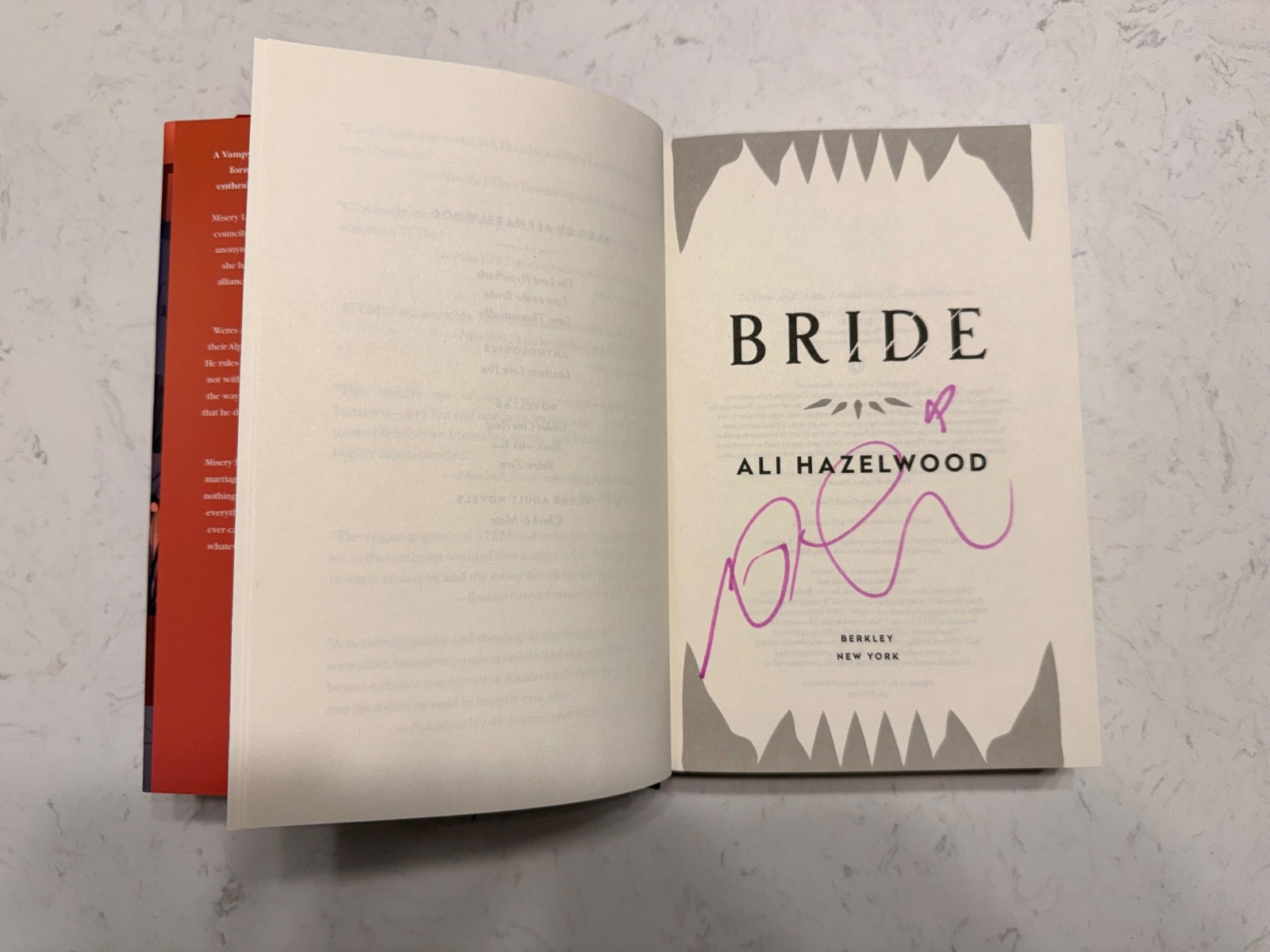 SIGNED Bride by Ali Hazelwood – Steamy Lit Special Edition
