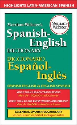 Merriam-Webster’s Spanish-English Dictionary – Paperback – ACCEPTABLE