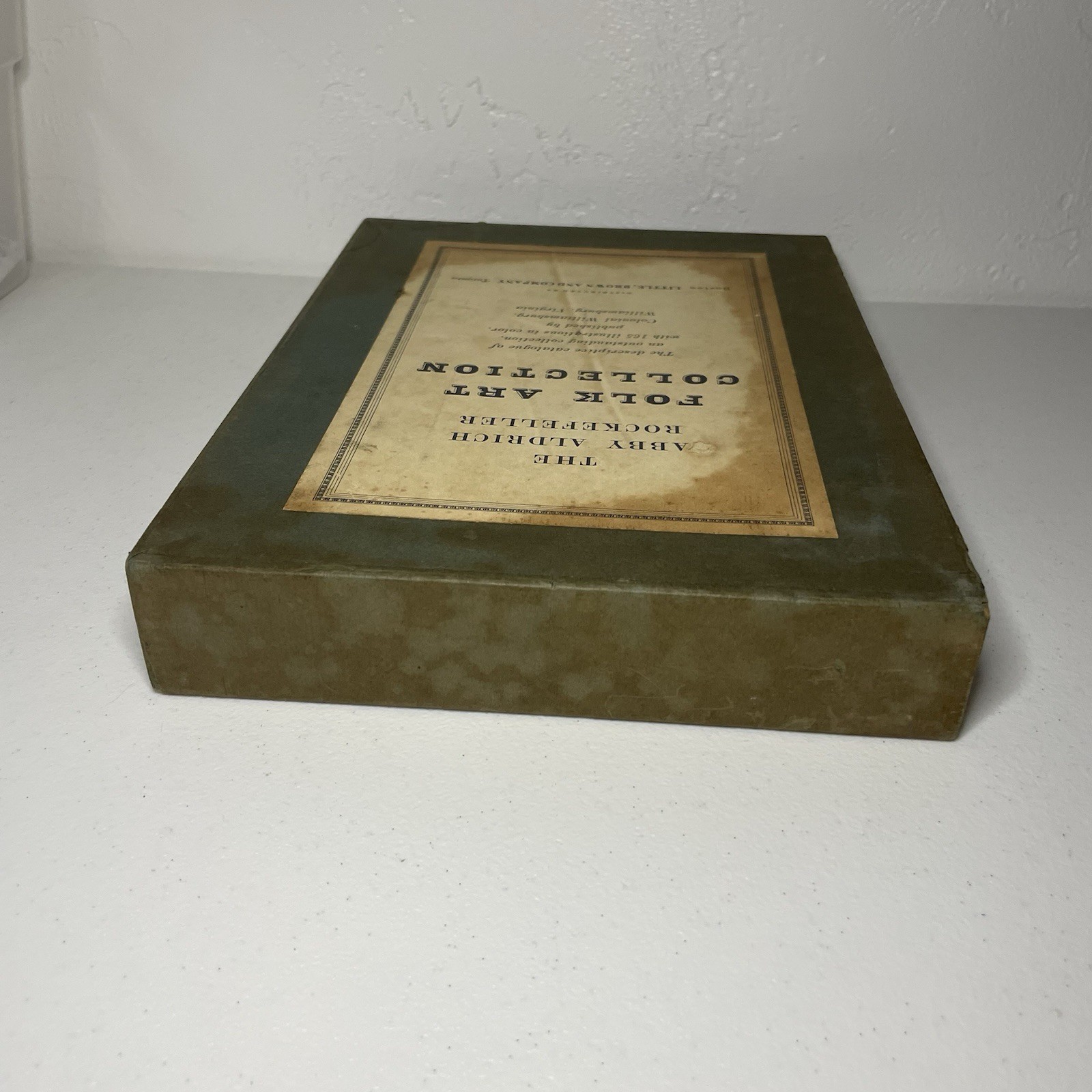 Vtg 1st Edition Abby Alderich Rockefeller Folk Art Collection Book & Box 1957